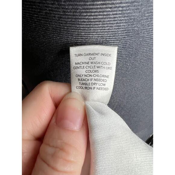 Christopher & banks knit top velour sheer white black - Picture 11 of 11